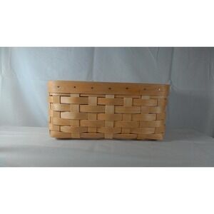 Longaberger WOVEN Rectangle/ Long Cube Basket - Natural